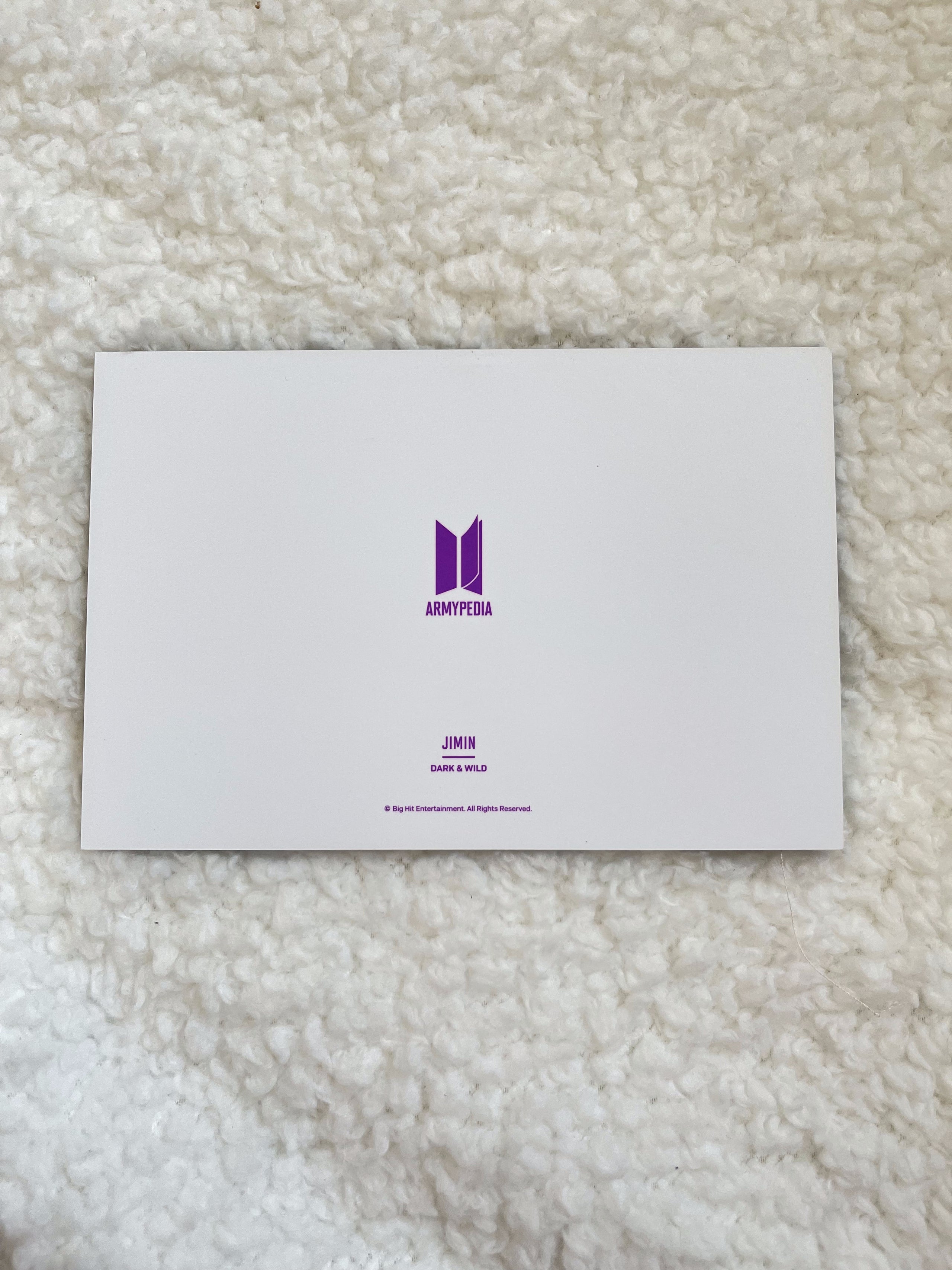 BTS Jimin Armypedia 2024 Postcards RARE